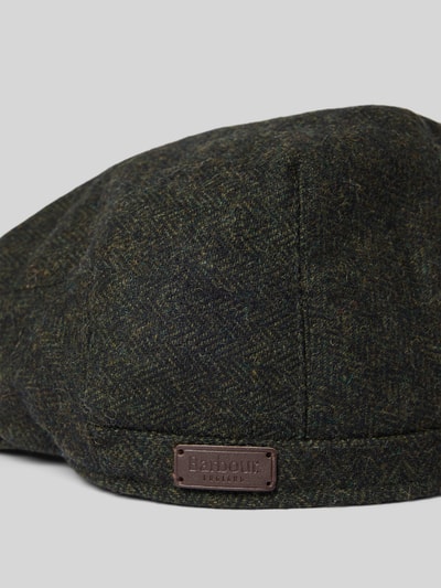 Peek & Cloppenburg BarbourSchiebermütze Mit Strukturmuster Modell 'Barlow' In Oliv