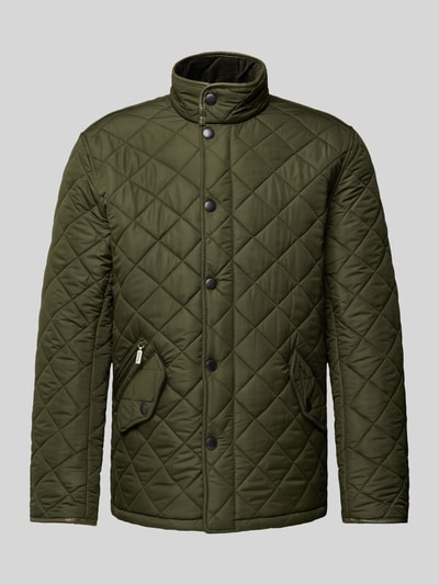 Peek & Cloppenburg BarbourSteppjacke Mit Stehkragen In Oliv