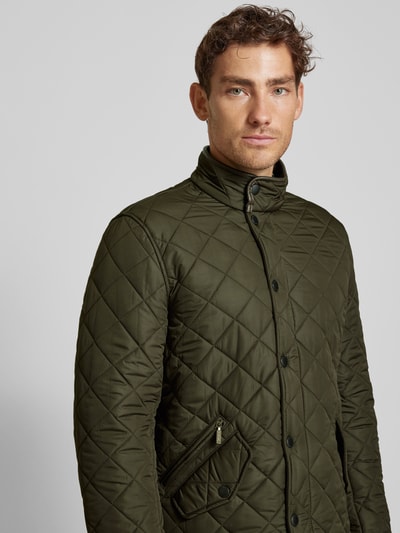 Peek & Cloppenburg BarbourSteppjacke Mit Stehkragen In Oliv