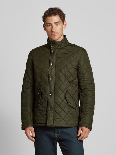 Peek & Cloppenburg BarbourSteppjacke Mit Stehkragen In Oliv