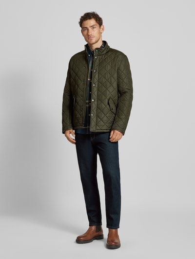 Peek & Cloppenburg BarbourSteppjacke mit Stehkragen in oliv