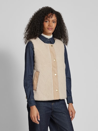 Peek & Cloppenburg BarbourWeste Aus Teddyfell Mit Knopfleiste Modell DULSIE LINER In Ecru