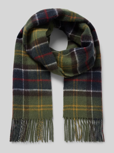 Peek & Cloppenburg BarbourWollschal mit Fransen Modell 'GALSTON' in gruen