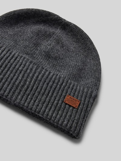 Peek & Cloppenburg BartsBeanie Mit Label-Applikation Modell 'LACKE' In Anthrazit
