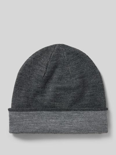 Peek & Cloppenburg BartsBeanie mit Label-Detail Modell 'ECLIPSE' in anthrazit
