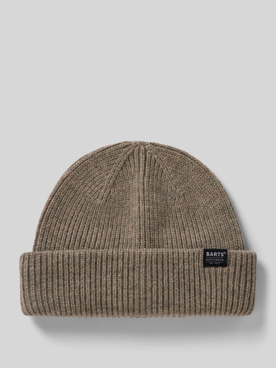 Peek & Cloppenburg BartsBeanie mit Label-Detail Modell 'FEODORE' in beige melange