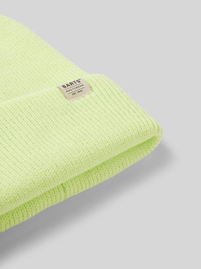 Peek & Cloppenburg BartsBeanie Mit Label-Detail Modell 'KINABALU' In Neon Gelb