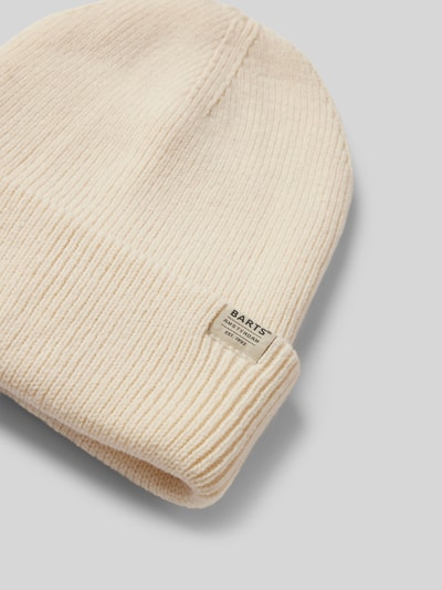 Peek & Cloppenburg BartsBeanie Mit Label-Detail Modell 'KINABALU' In Offwhite