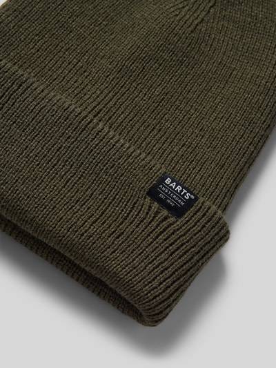 Peek & Cloppenburg BartsBeanie Mit Label-Detail Modell 'KINABALU' In Oliv