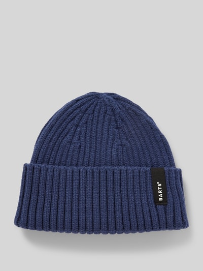 Peek & Cloppenburg BartsBeanie mit Label-Detail Modell 'SUMTER' in dunkelblau