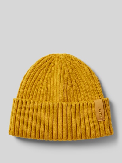 Peek & Cloppenburg BartsBeanie mit Label-Detail Modell 'SUMTER' in senf