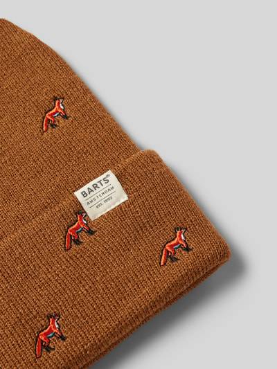 Peek & Cloppenburg BartsBeanie Mit Label-Detail Modell 'VINSON' In Camel