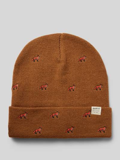 Peek & Cloppenburg BartsBeanie mit Label-Detail Modell 'VINSON' in camel