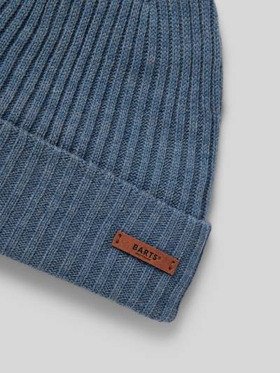 Peek & Cloppenburg BartsBeanie Mit Label-Detail Modell 'WILBERT' In Blau