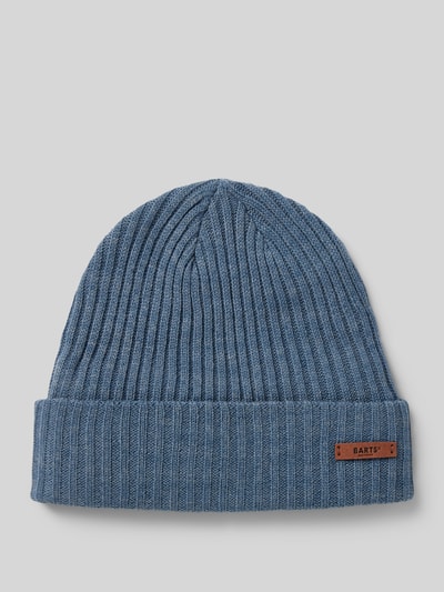 Peek & Cloppenburg BartsBeanie mit Label-Detail Modell 'WILBERT' in blau