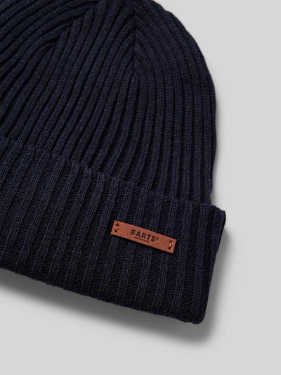 Peek & Cloppenburg BartsBeanie Mit Label-Detail Modell 'WILBERT' In Marine