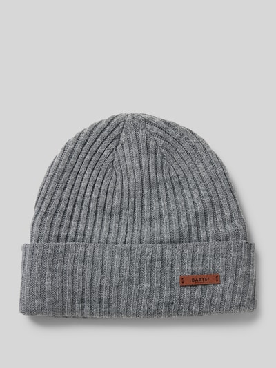 Peek & Cloppenburg BartsBeanie mit Label-Detail Modell 'WILBERT' in silber