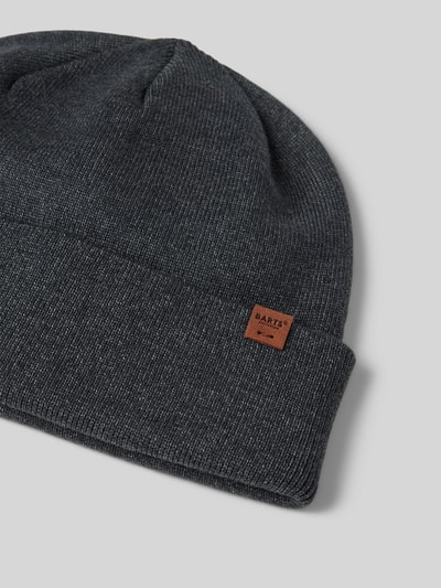Peek & Cloppenburg BartsBeanie Mit Label-Detail Modell 'WILLES' In Anthrazit