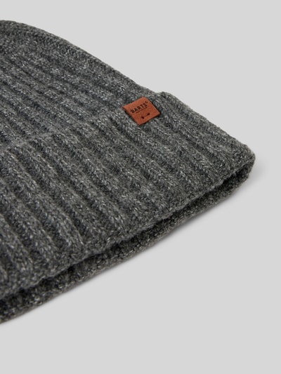 Peek & Cloppenburg BartsBeanie Mit Label-Detail Modell 'WYON' In Anthrazit