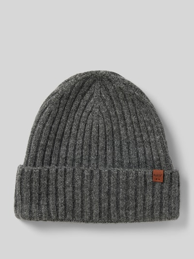 Peek & Cloppenburg BartsBeanie mit Label-Detail Modell 'WYON' in anthrazit