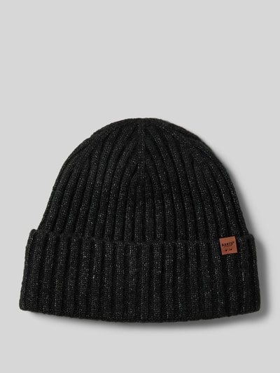 Peek & Cloppenburg BartsBeanie mit Label-Detail Modell 'WYON' in black