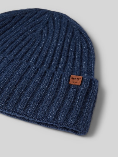 Peek & Cloppenburg BartsBeanie Mit Label-Detail Modell 'WYON' In Dunkelblau