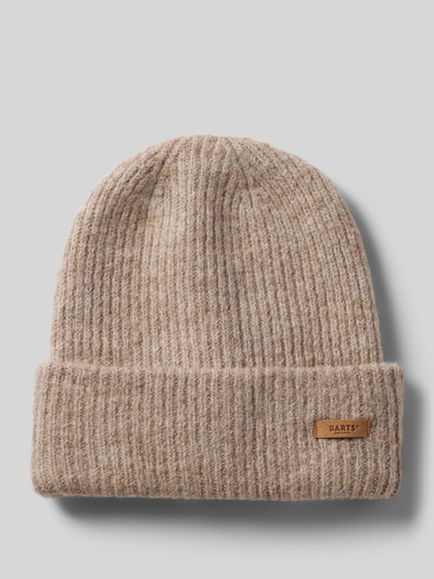 Peek & Cloppenburg BartsBeanie mit Label-Patch Modell 'Witzia' in hellbraun