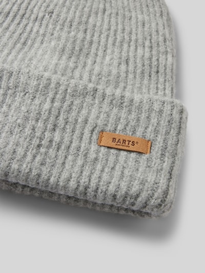 Peek & Cloppenburg BartsBeanie Mit Label-Patch Modell 'Witzia' In Silber Melange