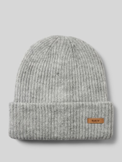 Peek & Cloppenburg BartsBeanie mit Label-Patch Modell 'Witzia' in silber melange