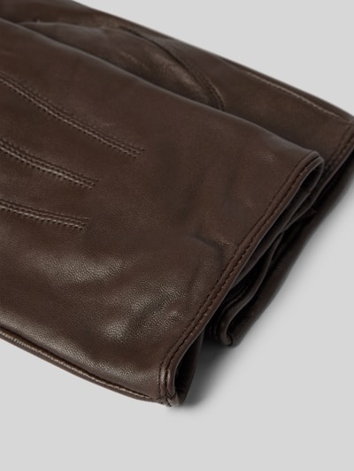 Peek & Cloppenburg BartsHandschuhe Aus Echtem Leder Modell 'Birdsville' In Mittelbraun