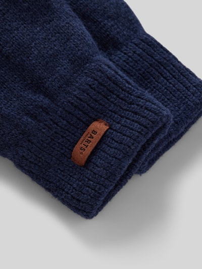 Peek & Cloppenburg BartsHandschuhe Aus Lammwolle Mit Label-Detail Modell 'HAAKON' In Marine