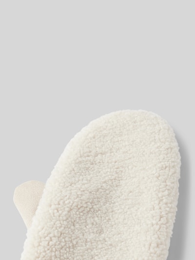 Peek & Cloppenburg BartsHandschuhe Mit Label-Patch Modell 'Teddy' In Offwhite