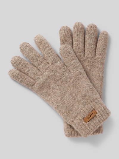 Peek & Cloppenburg BartsHandschuhe mit Label-Patch Modell 'Witzia' in hellbraun