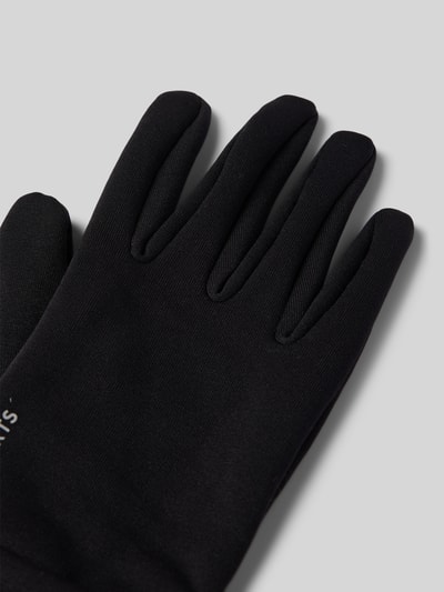 Peek & Cloppenburg BartsHandschuhe Mit Label-Print Modell 'POWERSTRETCH' In Black