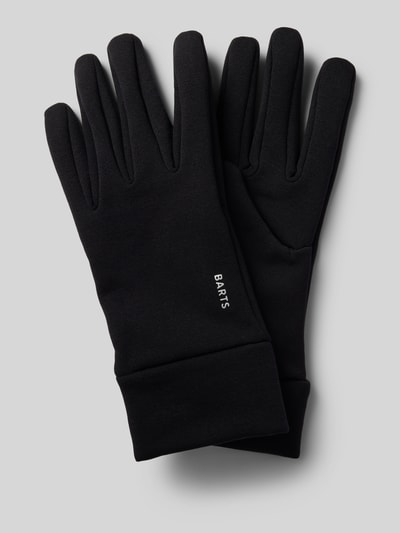 Peek & Cloppenburg BartsHandschuhe mit Label-Print Modell 'POWERSTRETCH' in black