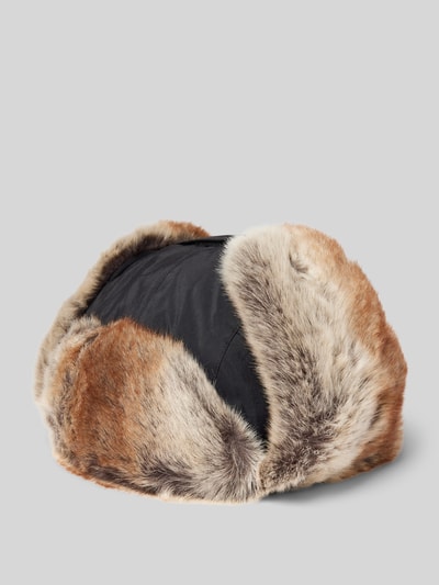 Peek & Cloppenburg BartsMütze mit Kunstfell Modell 'KAMIKAZE' in black