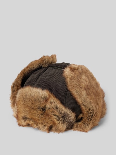 Peek & Cloppenburg BartsMütze mit Kunstfell Modell 'RIB BOMBER' in oliv Peek & Cloppenburg BartsMütze mit Kunstfell Modell 'RIB BOMBER' in oliv