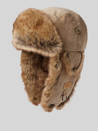 Peek & Cloppenburg BartsMütze Mit Kunstfell Modell 'RIB BOMBER' In Sand