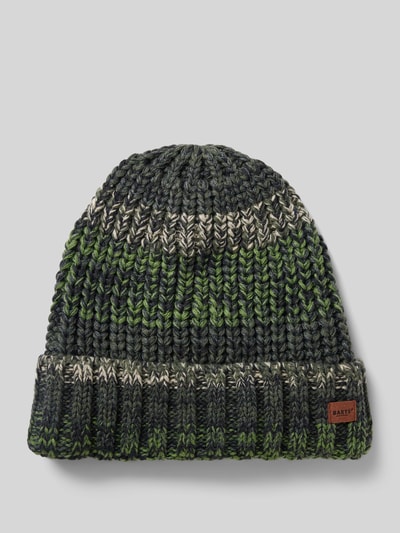 Peek & Cloppenburg BartsMütze mit Label-Detail Modell 'AKOTAN' in oliv