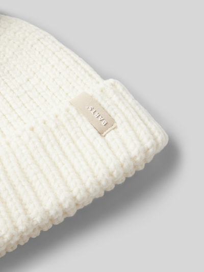 Peek & Cloppenburg BartsPudelmütze Mit Label-Detail Modell 'Joansy' In Offwhite