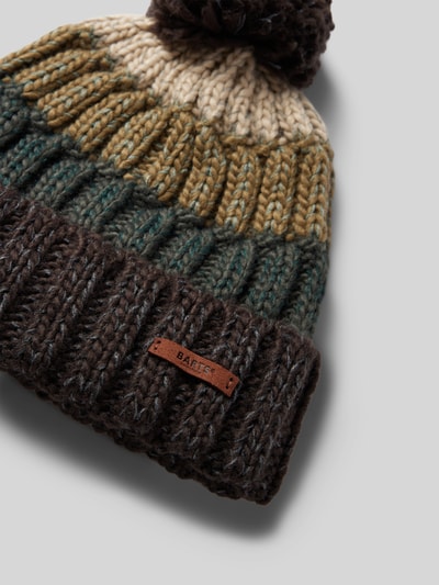 Peek & Cloppenburg BartsPudelmütze Mit Label-Detail Modell 'WILHELM' In Petrol