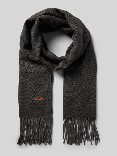 Peek & Cloppenburg BartsSchal mit Fransen Modell 'SOHO' in black