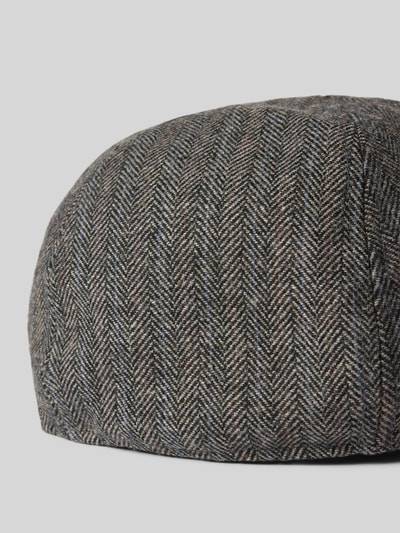 Peek & Cloppenburg BartsSchiebermütze Mit Label-Badge Modell 'MR. MITCHELL' In Dunkelgrau Melange
