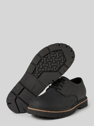 Peek & Cloppenburg BirkenstockLederhalbschuhe Mit Label-Prägung Modell 'Highwood' In Black