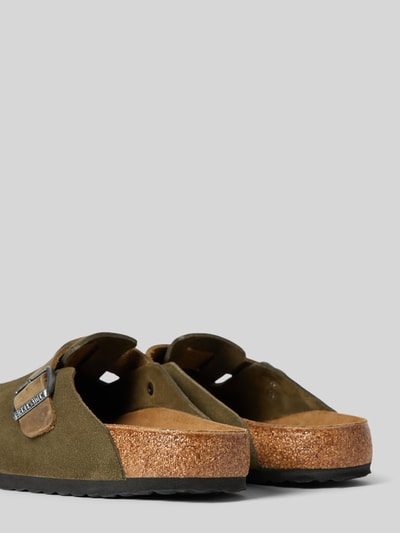 Peek & Cloppenburg BirkenstockLederslides Mit Dornschließe Modell 'BOSTON' In Beige