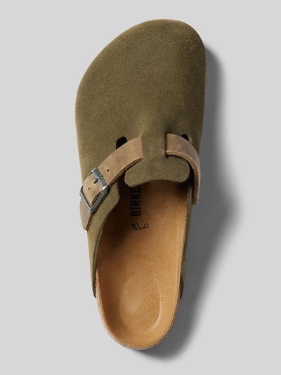 Peek & Cloppenburg BirkenstockLederslides Mit Dornschließe Modell 'BOSTON' In Beige