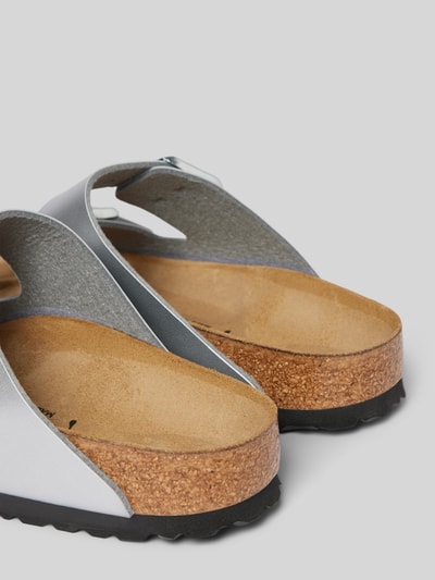 Peek & Cloppenburg BirkenstockSandalette Aus Leder Modell 'Arizona' In Silber
