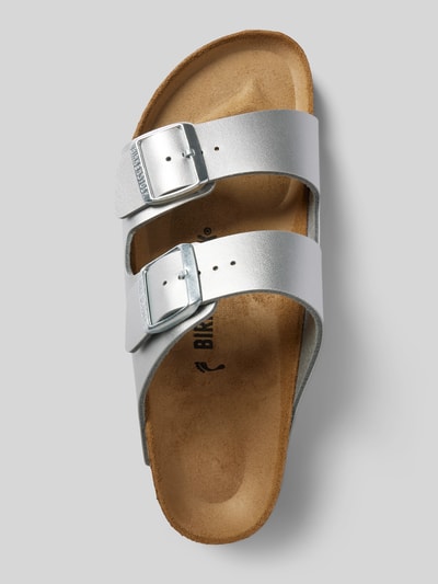 Peek & Cloppenburg BirkenstockSandalette Aus Leder Modell 'Arizona' In Silber