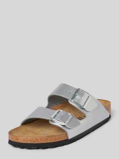 Peek & Cloppenburg BirkenstockSandalette aus Leder Modell 'Arizona' in silber