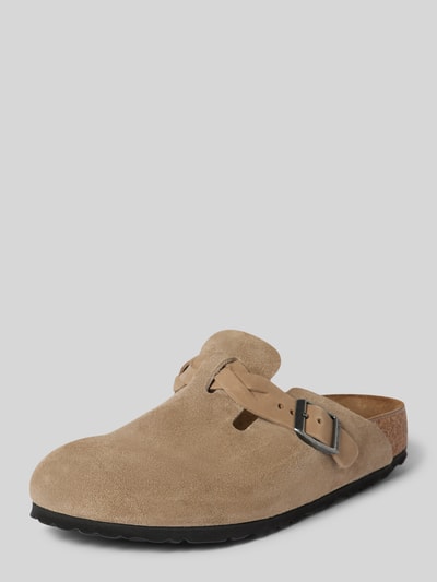 Peek & Cloppenburg BirkenstockSlides aus echtem Leder Modell 'Boston' in taupe